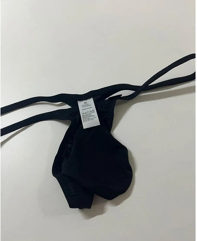 COMLIFE Men's Sexy Big Pouch Briefs Playful Semi-transparent Ice Silk Underwear