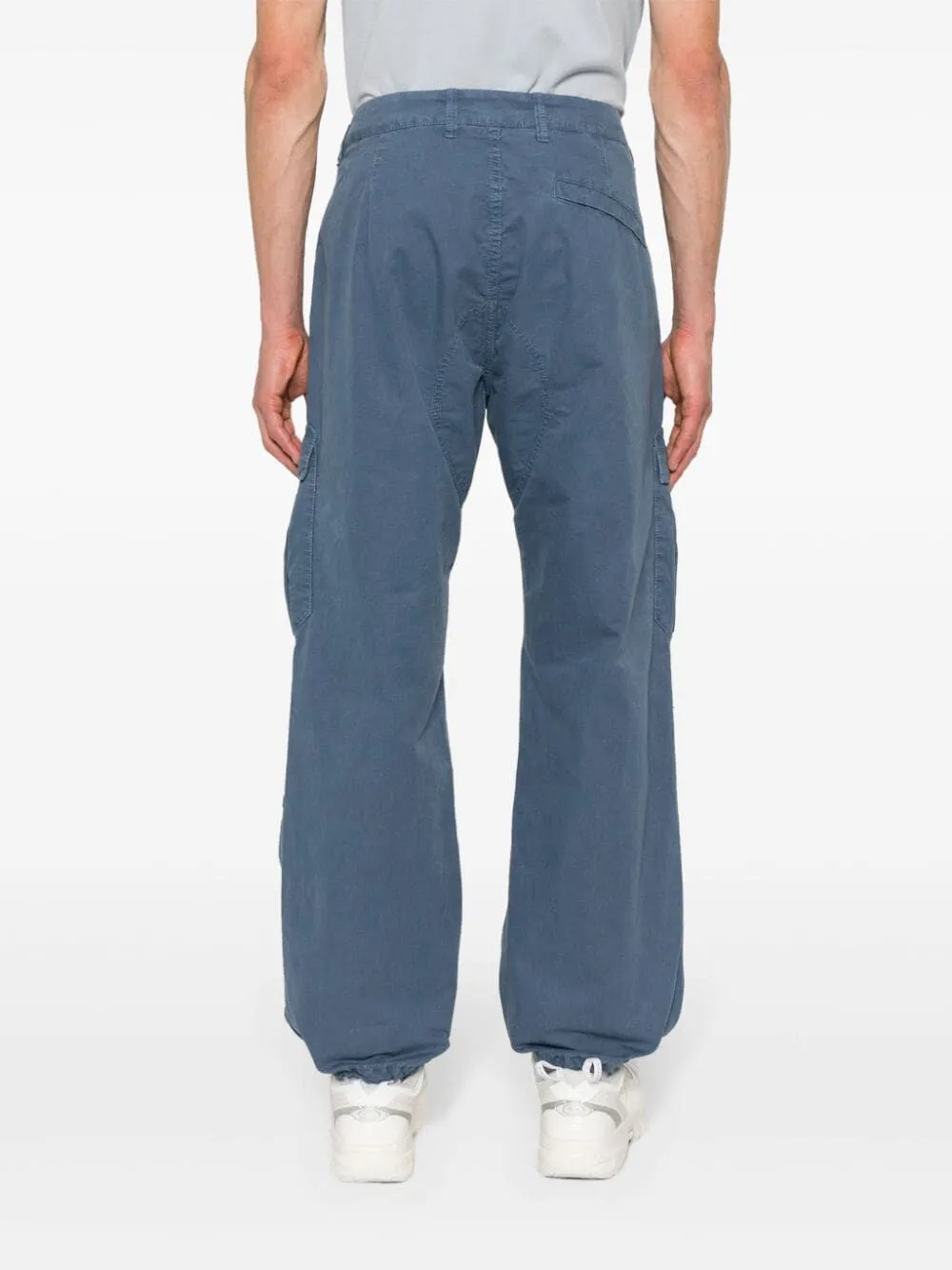 Compass-appliqué cargo trousers