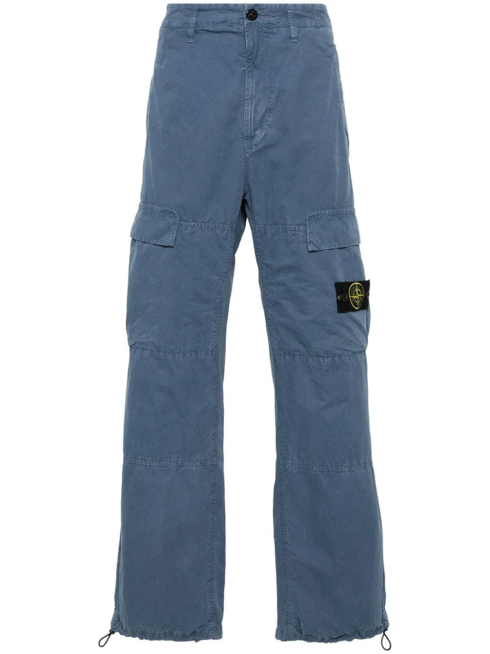 Compass-appliqué cargo trousers