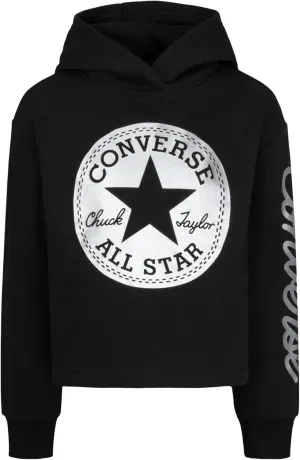 Converse Girls' Chuck Patch Cropped Hoodie (Little Kids)