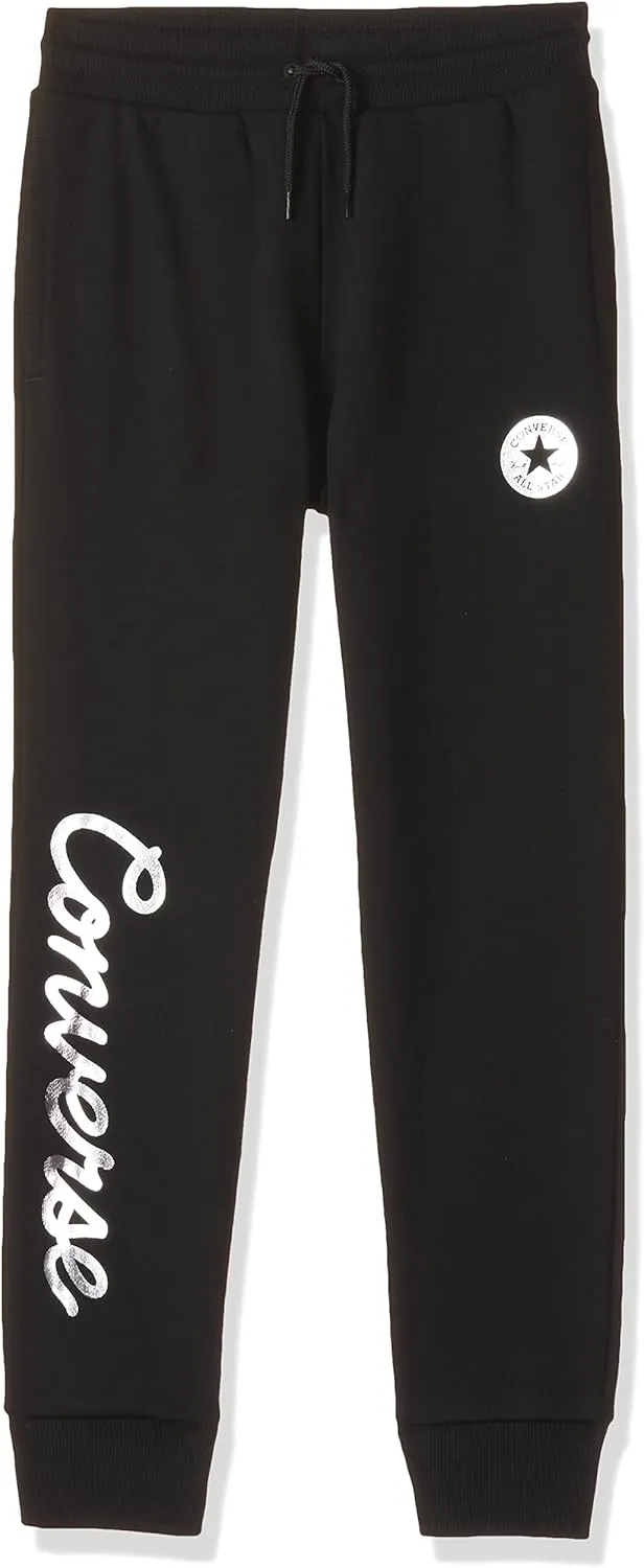 Converse Girl's Joggers with Metallic Ink (Big Kids)