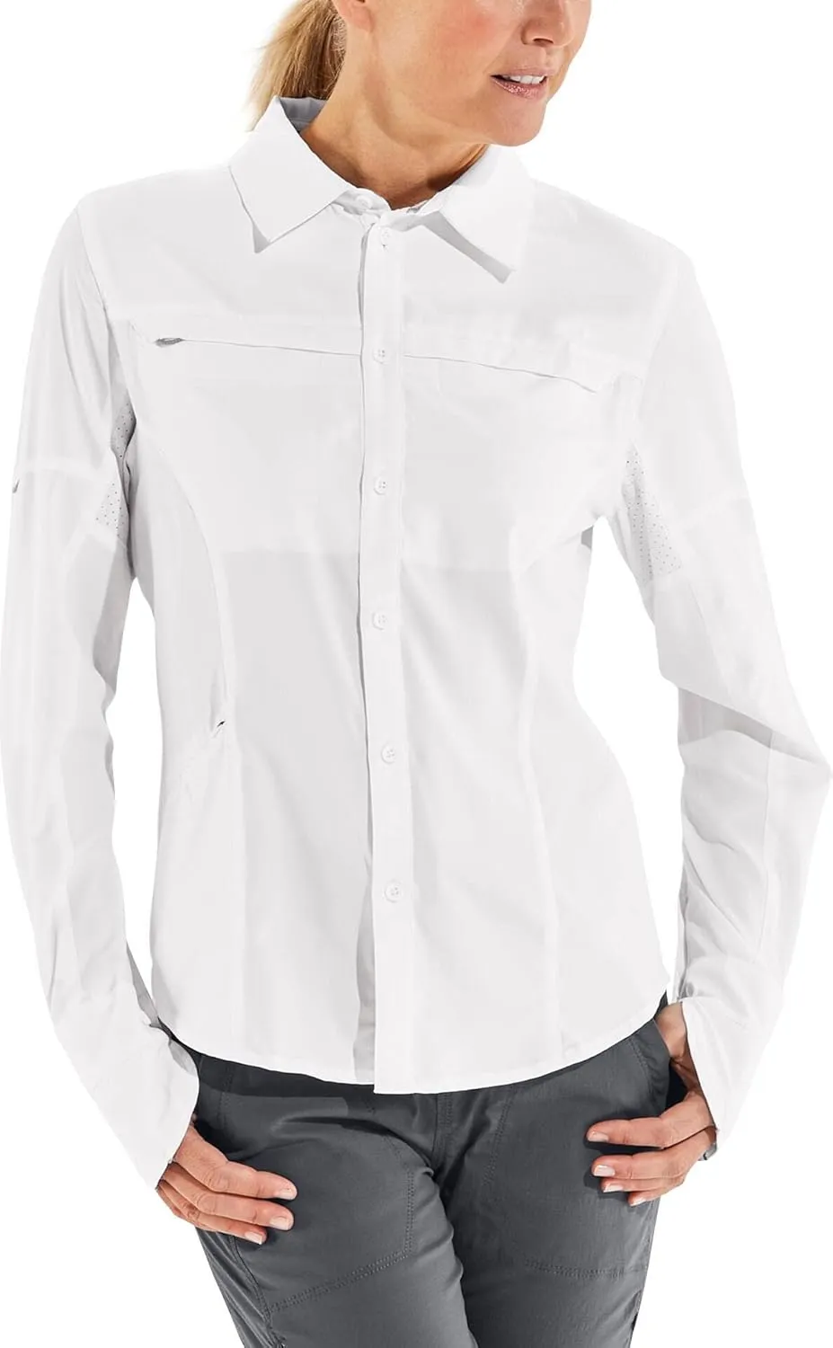 Coolibar UPF 50  Women's Kodia Fishing Shirt - Sun Protective