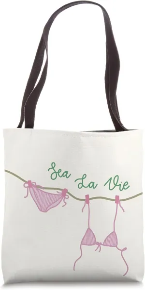 Coquette Coastal Collage Preppy Cute Summer Beige Tote Bag