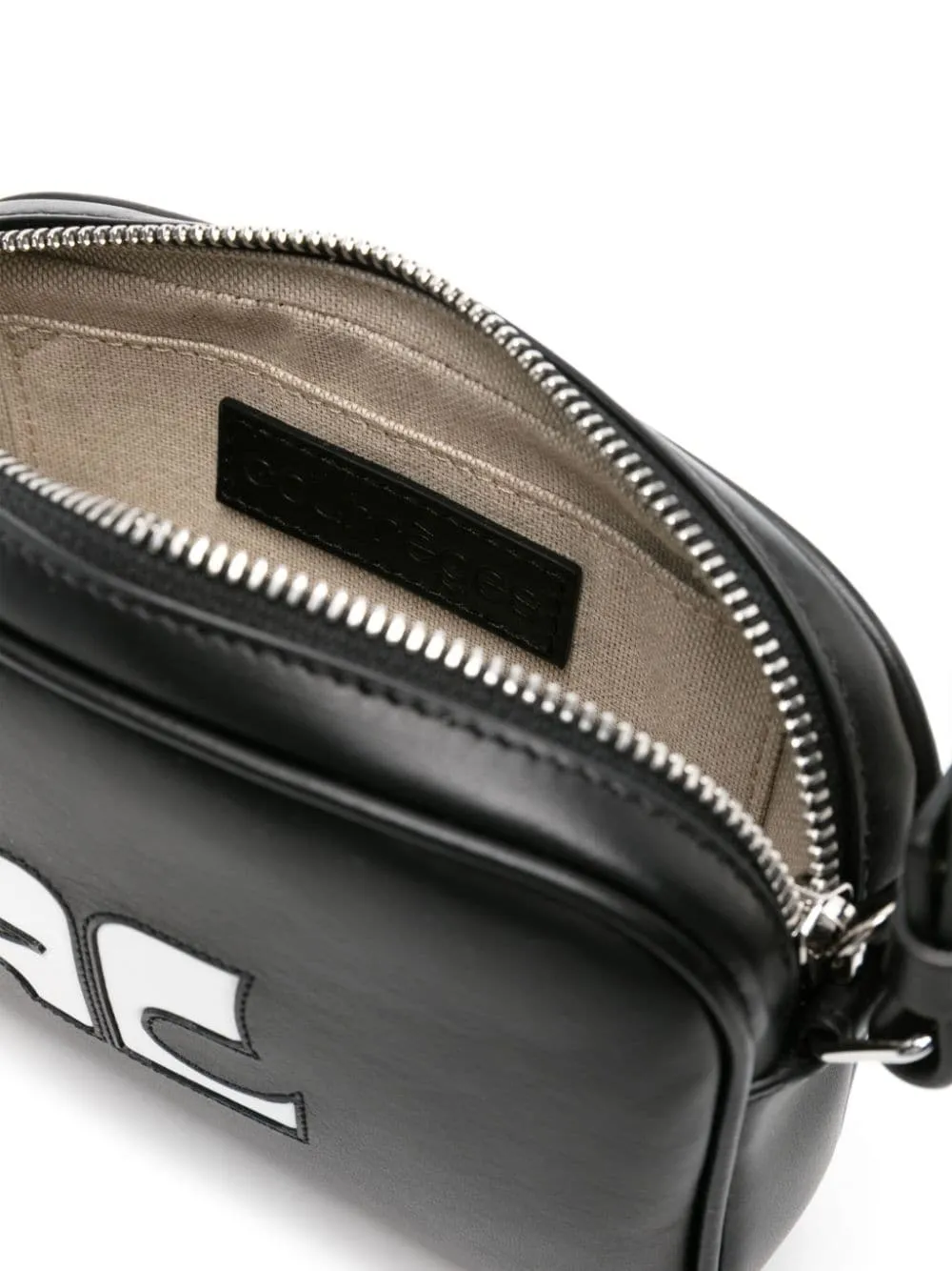 Courreges Pre Logo Leather Camera Bag