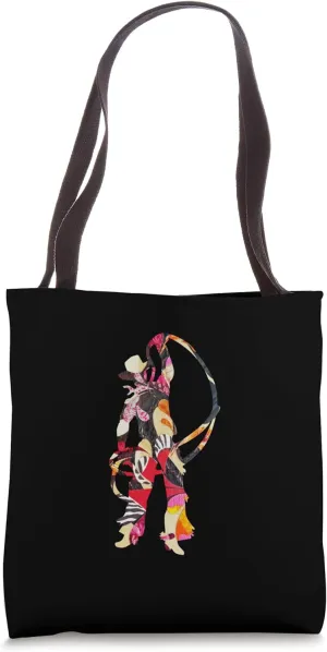 COWBOY collage art wrangler rancher horse cattle rodeo rider Tote Bag