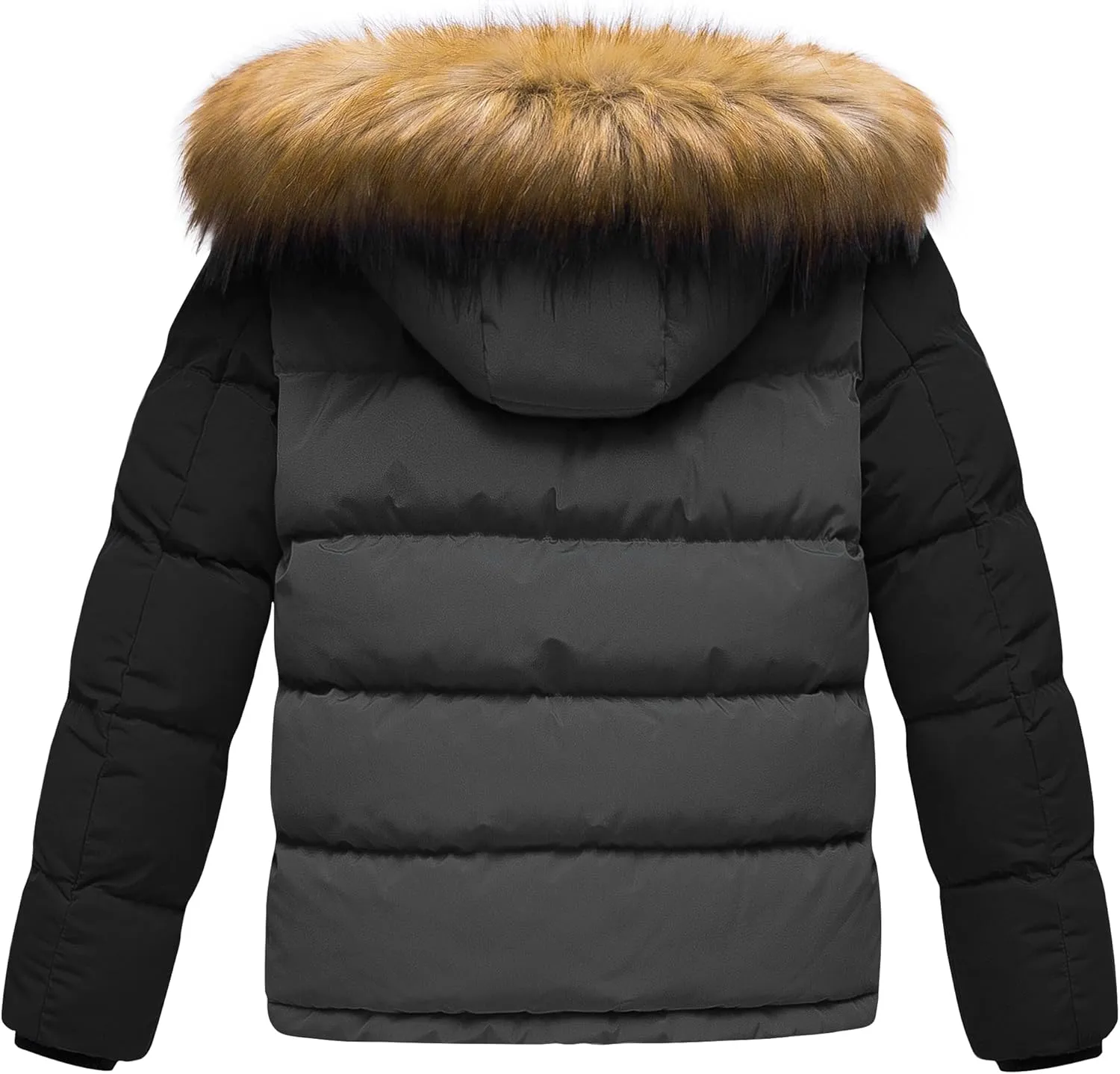 CREATMO US Boy's Water Resistant Winter Coats Warm Fleece Lined Outwear Windbreaker Ski Jacket