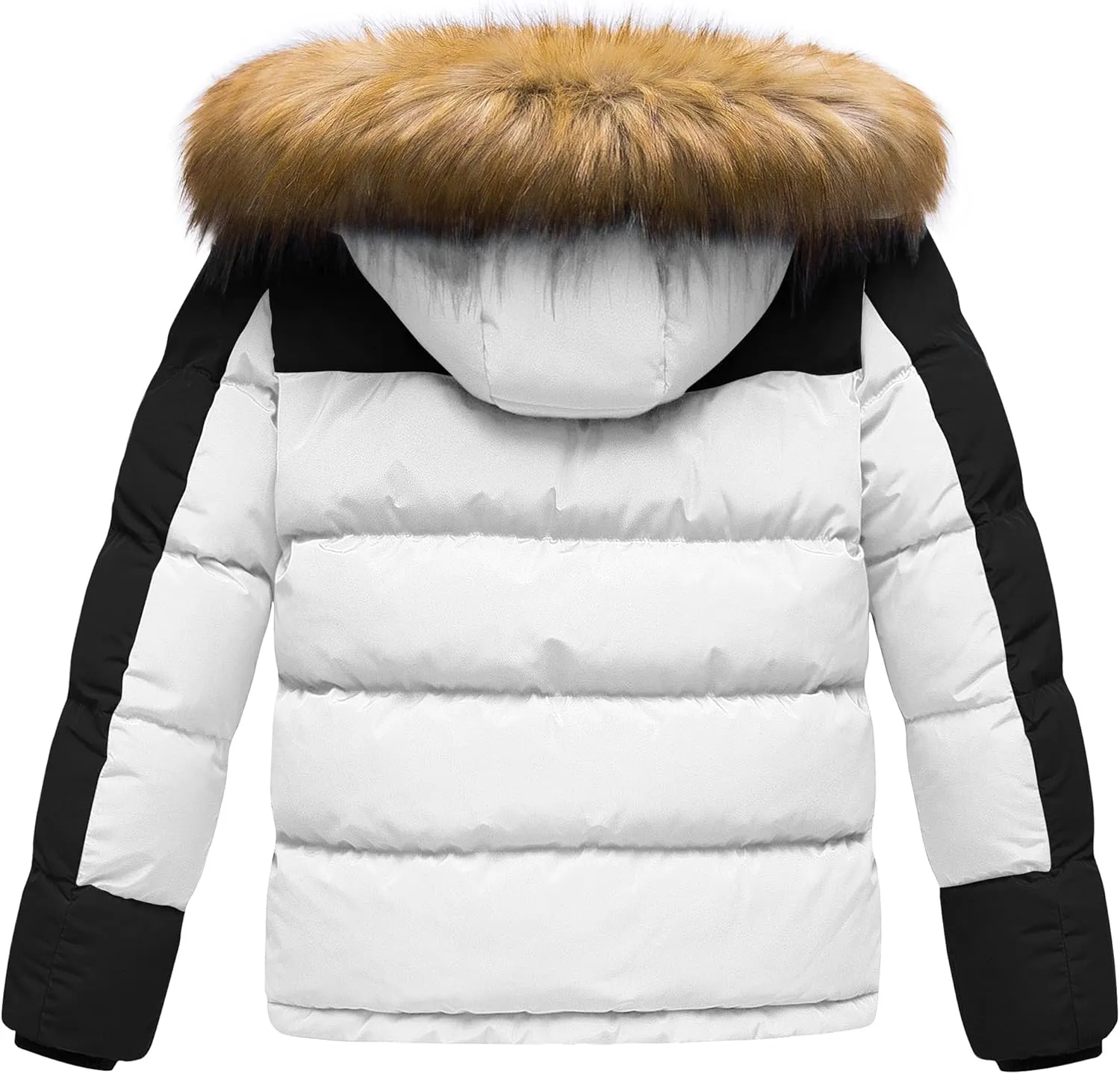 CREATMO US Boy's Water Resistant Winter Coats Warm Fleece Lined Outwear Windbreaker Ski Jacket