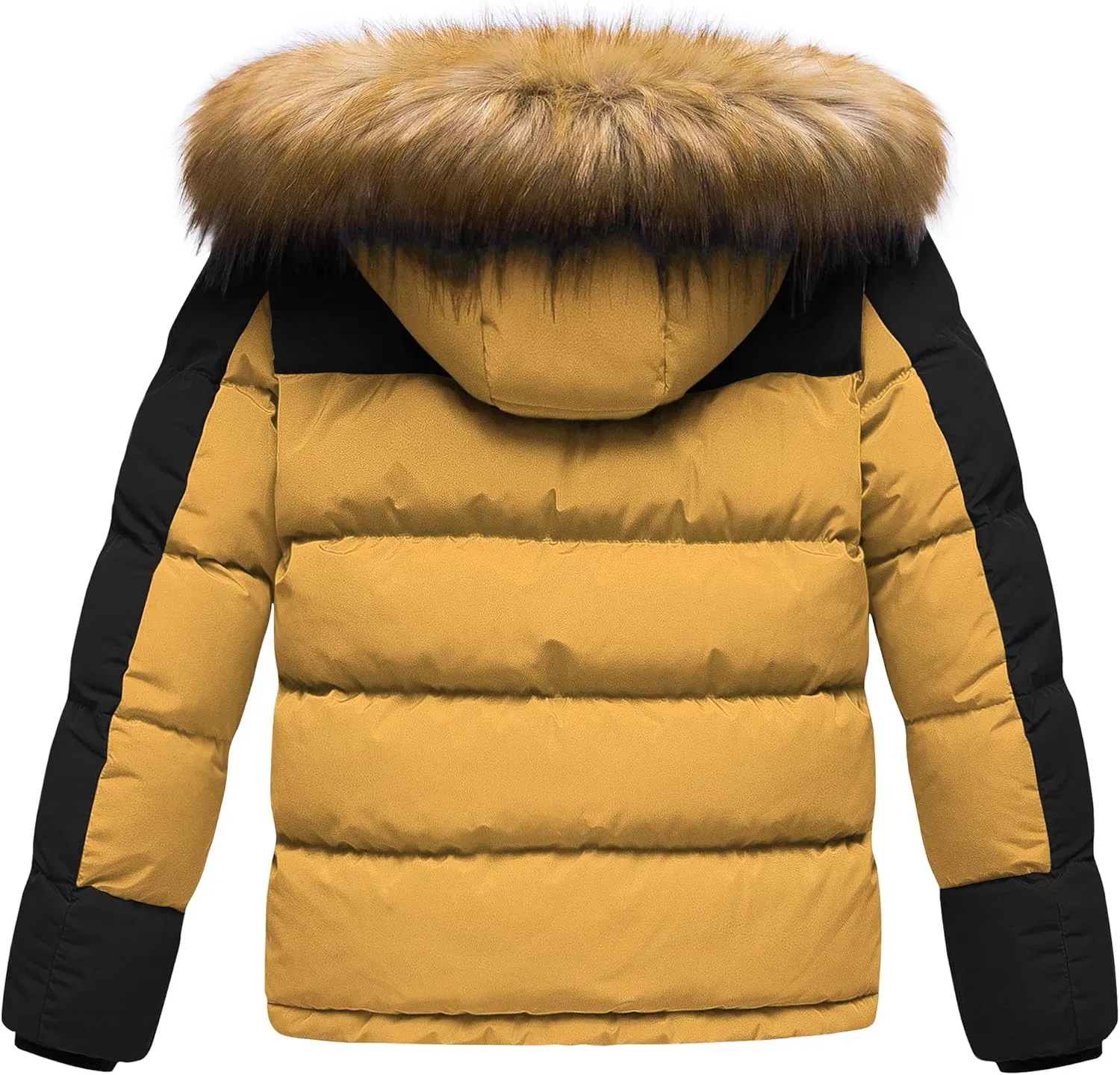 CREATMO US Boy's Water Resistant Winter Coats Warm Fleece Lined Outwear Windbreaker Ski Jacket