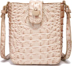 Crocodile Embossed Small Crossbody Bag Fashionable Magnetic Buckle Decoration Shoulder Women's Luxury Wallet