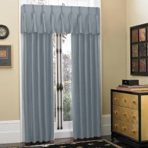 Croscill Newport Pleat Line Panel, 84-Inch, Blue