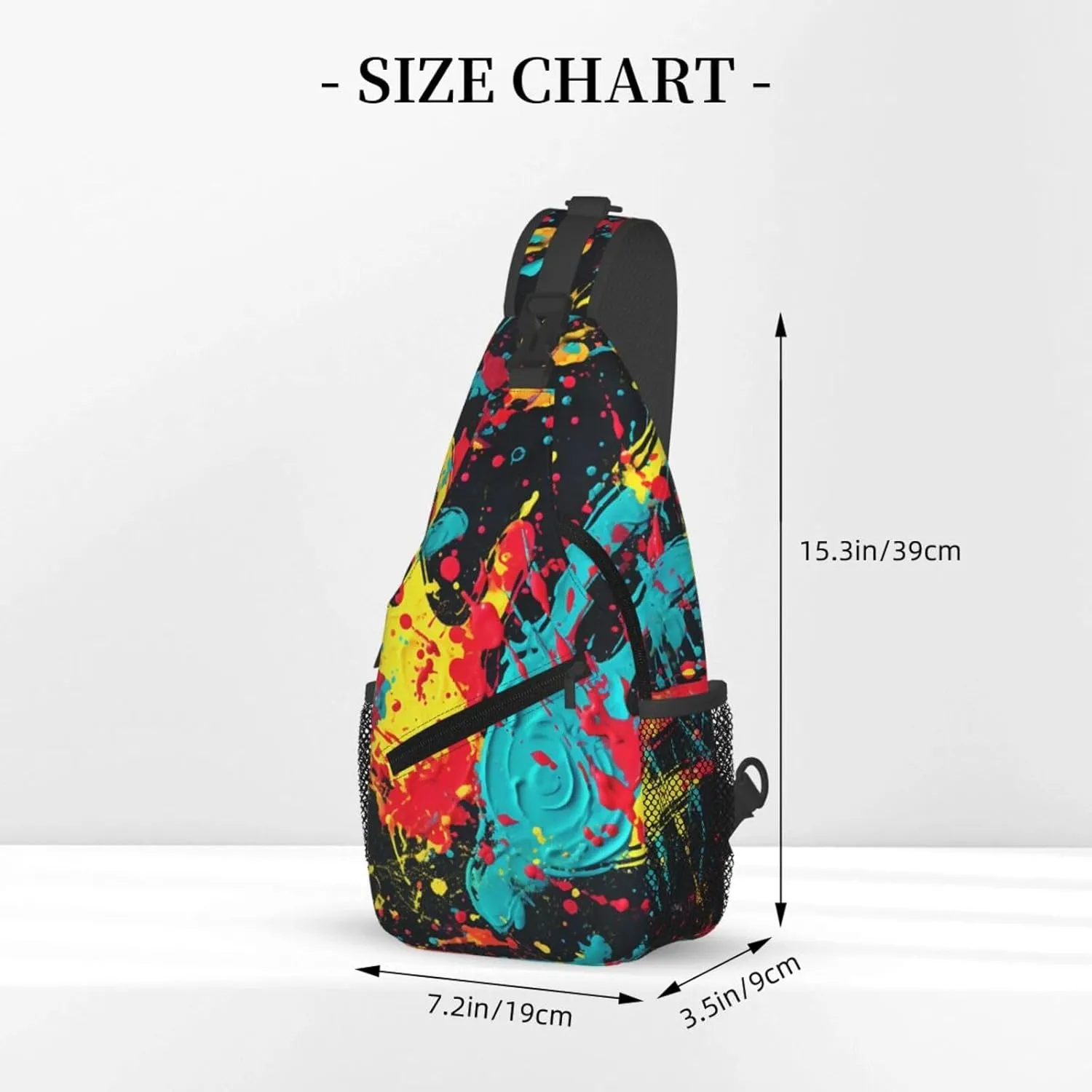Crossbody Bags for Women Men Trendy Sling Bag Casual Chest Bag Mosaic Collage Shoulder Bag for Travel Sport