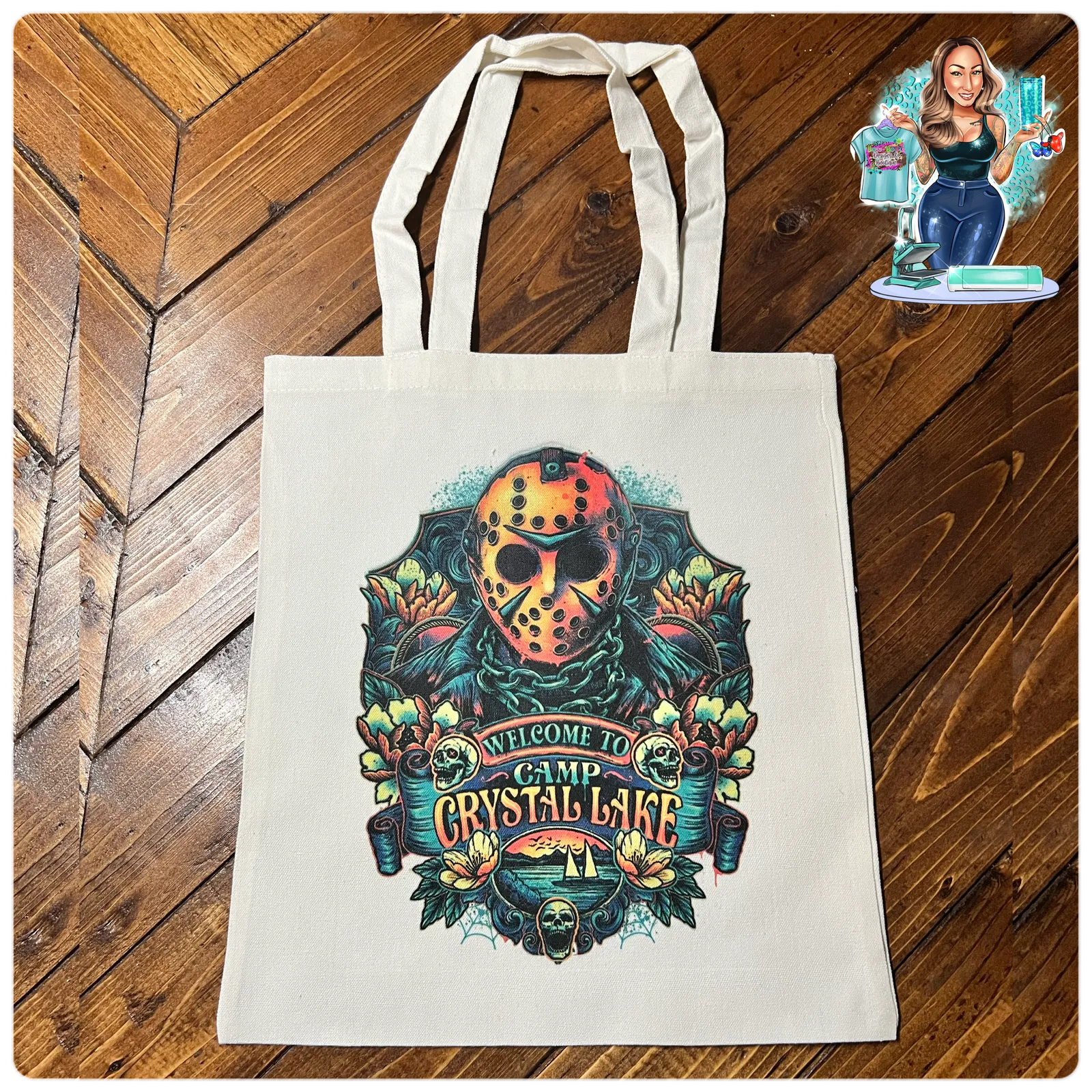 Crystal Lake Canvas Bag