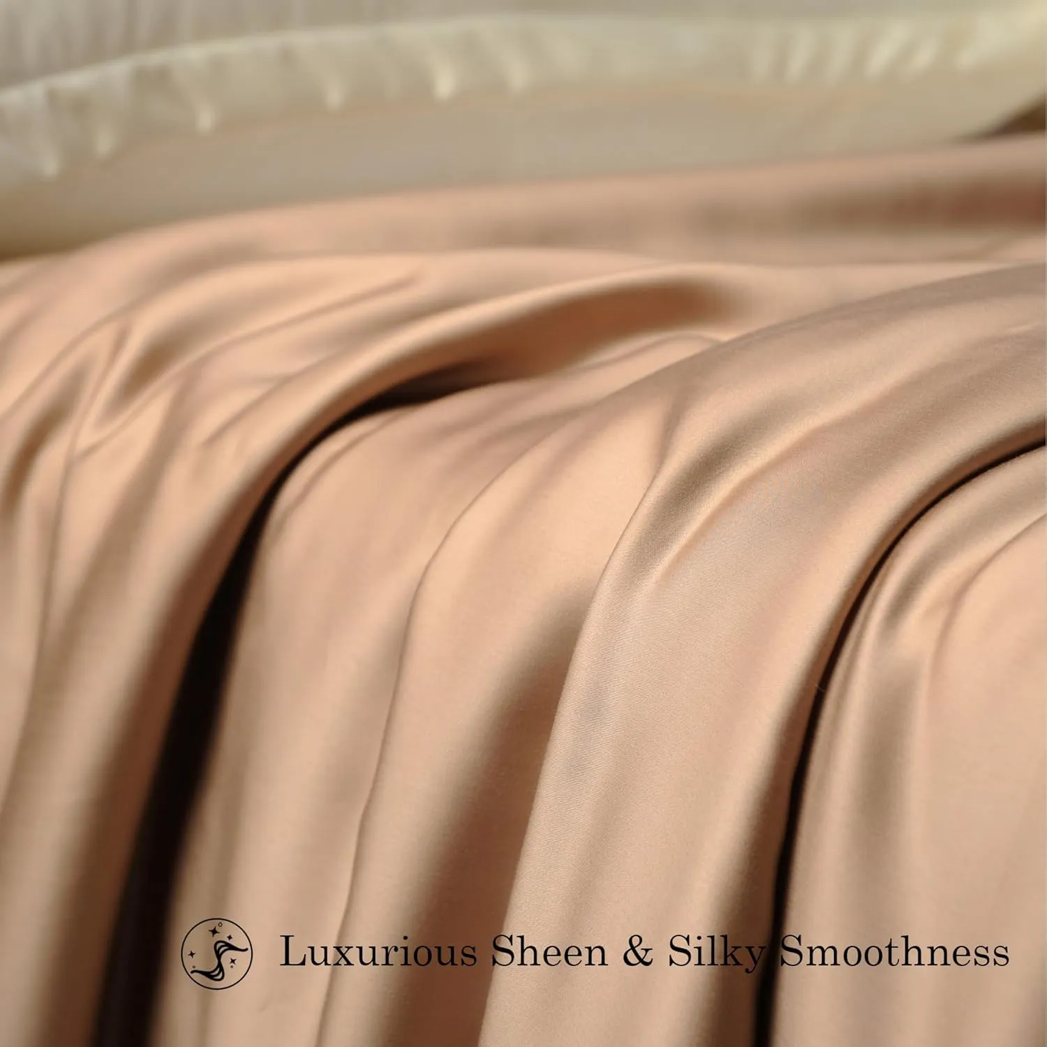 CUDDLE DREAMS Lightweight Silk Filled Comforter for Summer, Detachable Tencel Duvet Cover for Easy Care, Naturally Breathable (Bronze, Twin)