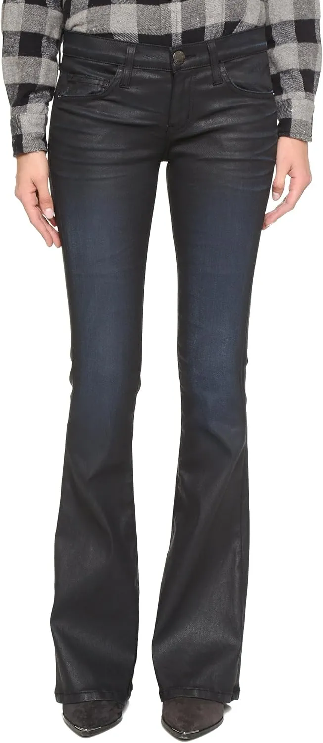 Current/Elliott The Low Bell Bottom Coated Jean