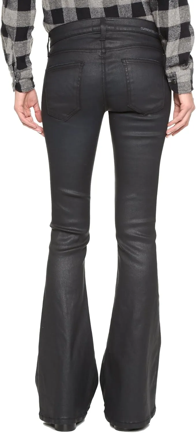 Current/Elliott The Low Bell Bottom Coated Jean