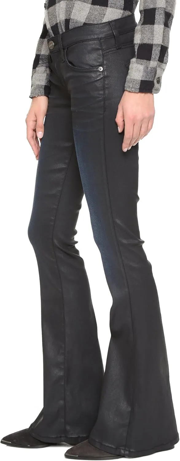 Current/Elliott The Low Bell Bottom Coated Jean