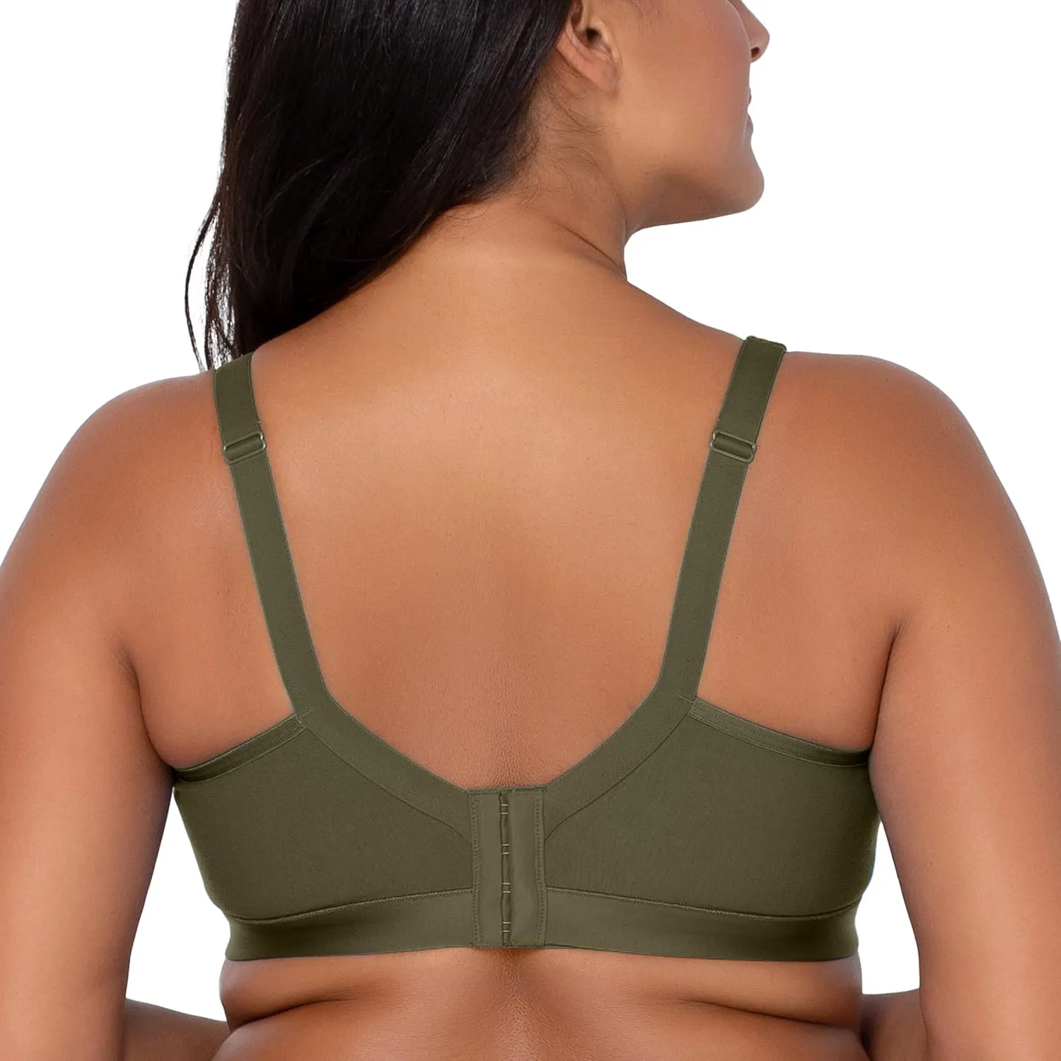 Curvy Couture Women's Plus Size Cotton Luxe Unlined Wire-Free Bra