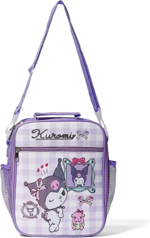 Cute Lunch Bags for Women, Large Capacity Lunch Tote with Adjustable Shoulder Strap, Reusable Insulated Lunch Box (Violet2)