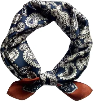 cxzymcln100% Mulberry Silk Neck Scarf 21"x21" Small Square Scarfs for Women Gift Packed
