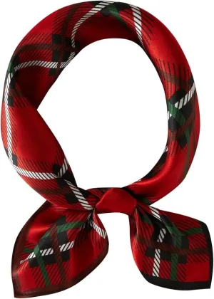 cxzymcln100% Mulberry Silk Neck Scarf 21"x21" Small Square Scarfs for Women Gift Packed