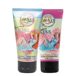 Dare To Bare Oil Hand Cream & Cleansing Wash Set (Coconut Kiss), 1.7 Ounce