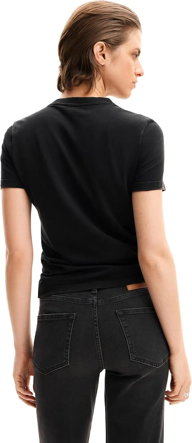 Desigual Women's Woman Knit T-Shirt Short Sleeve