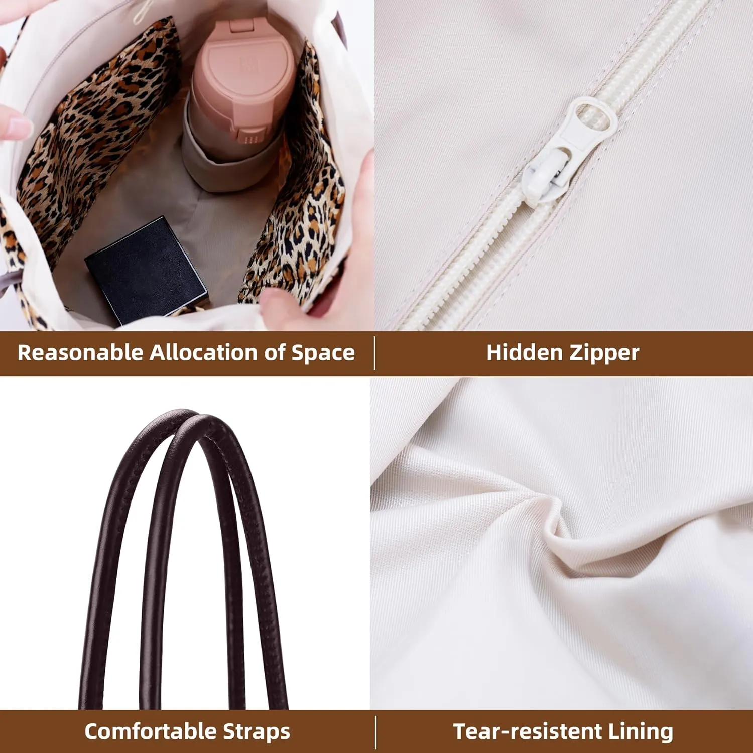 DGAZ Silk Designer Bags for Women, Luxury Tote Bag with Zipper, Large Shoulder Hobo Bags