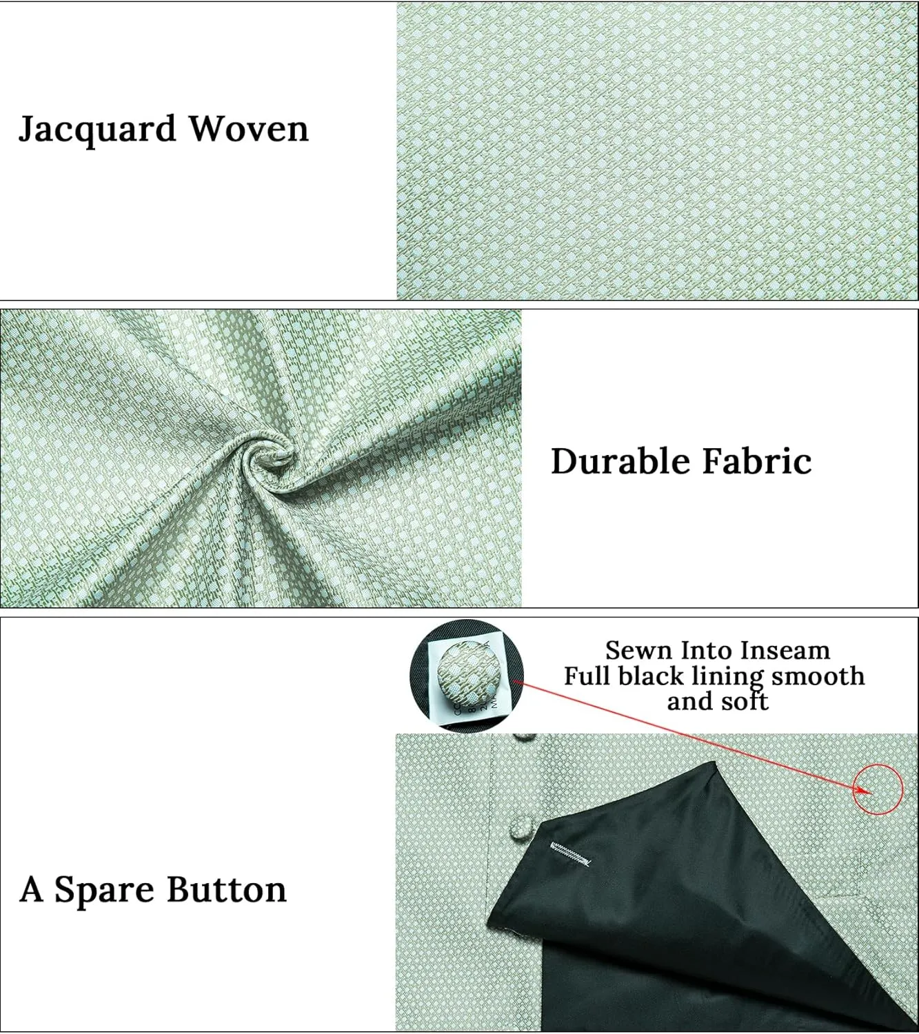 DiBanGu Mens Paisley Suit Waistcoat,Silk Dress Vest and Bowtie Pocket Square Cufflinks with Lapel Pin Set for Wedding Tuxedo