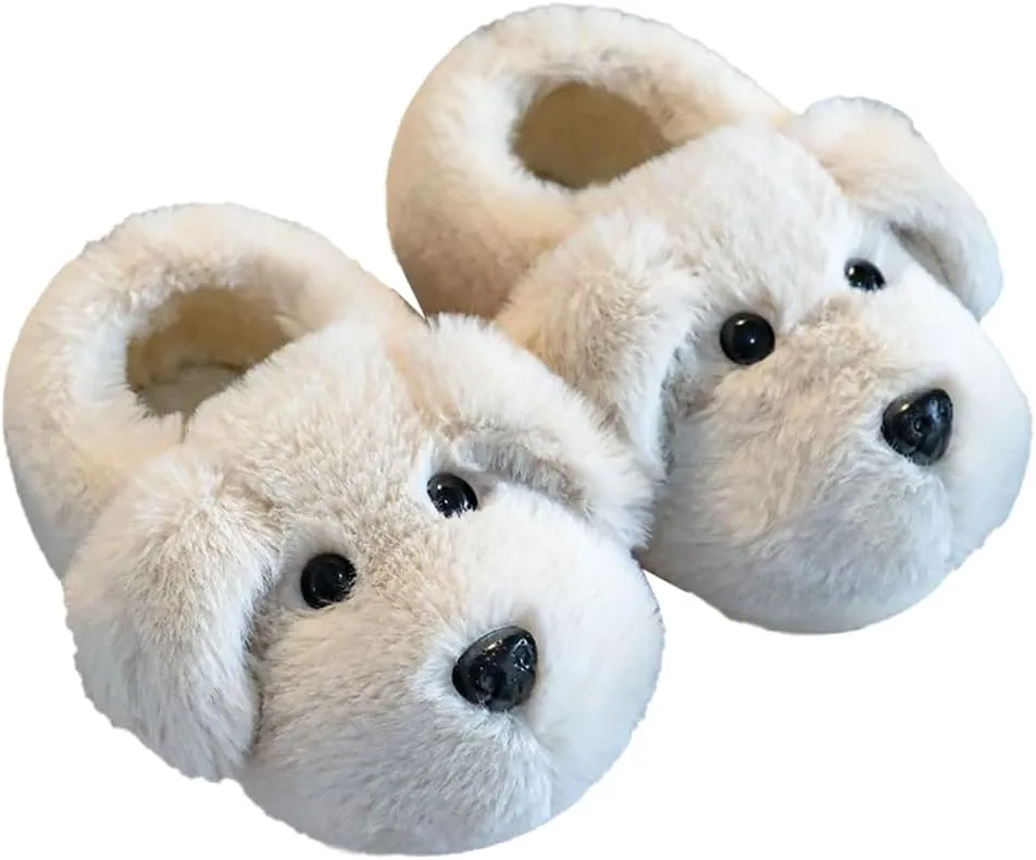 Dog slippers Funny House Slippers Toddler Girls Boys Winter Indoor Outdoor Fuzzy Warm Shoes