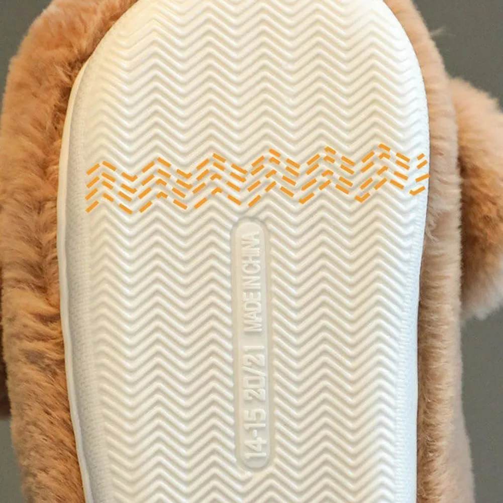 Dog slippers Funny House Slippers Toddler Girls Boys Winter Indoor Outdoor Fuzzy Warm Shoes