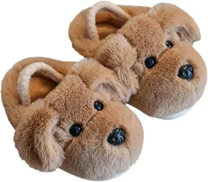 Dog slippers Funny House Slippers Toddler Girls Boys Winter Indoor Outdoor Fuzzy Warm Shoes