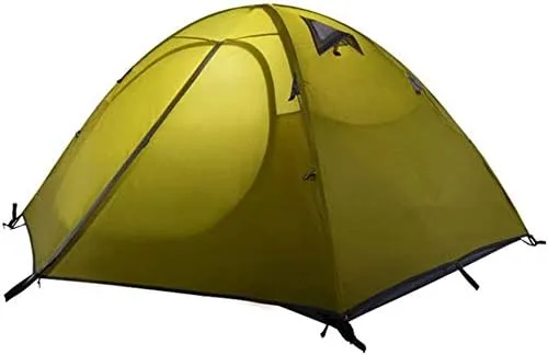 Dome Camping-Tents Windproof Family Tent Ventilated Mesh Windows Portable Waterproof Tents for Camping Hiking Outdoor Activities Green