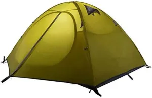 Dome Camping-Tents Windproof Family Tent Ventilated Mesh Windows Portable Waterproof Tents for Camping Hiking Outdoor Activities Green