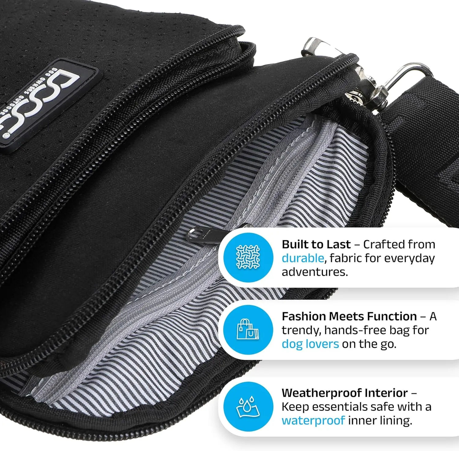 DOOG -Neosport Walkie Bag - Black (11.8" x 7.08" x 1.18")