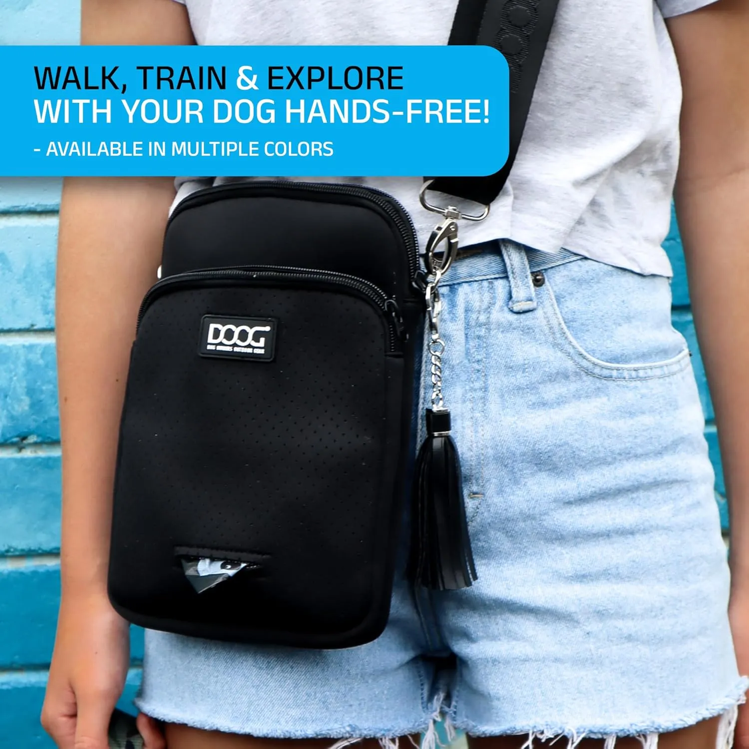 DOOG -Neosport Walkie Bag - Black (11.8" x 7.08" x 1.18")