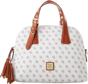 Dooney & Bourke Satchel Handbags for Women, Gretta Audrey Small Satchel Bag with Crossbody Strap