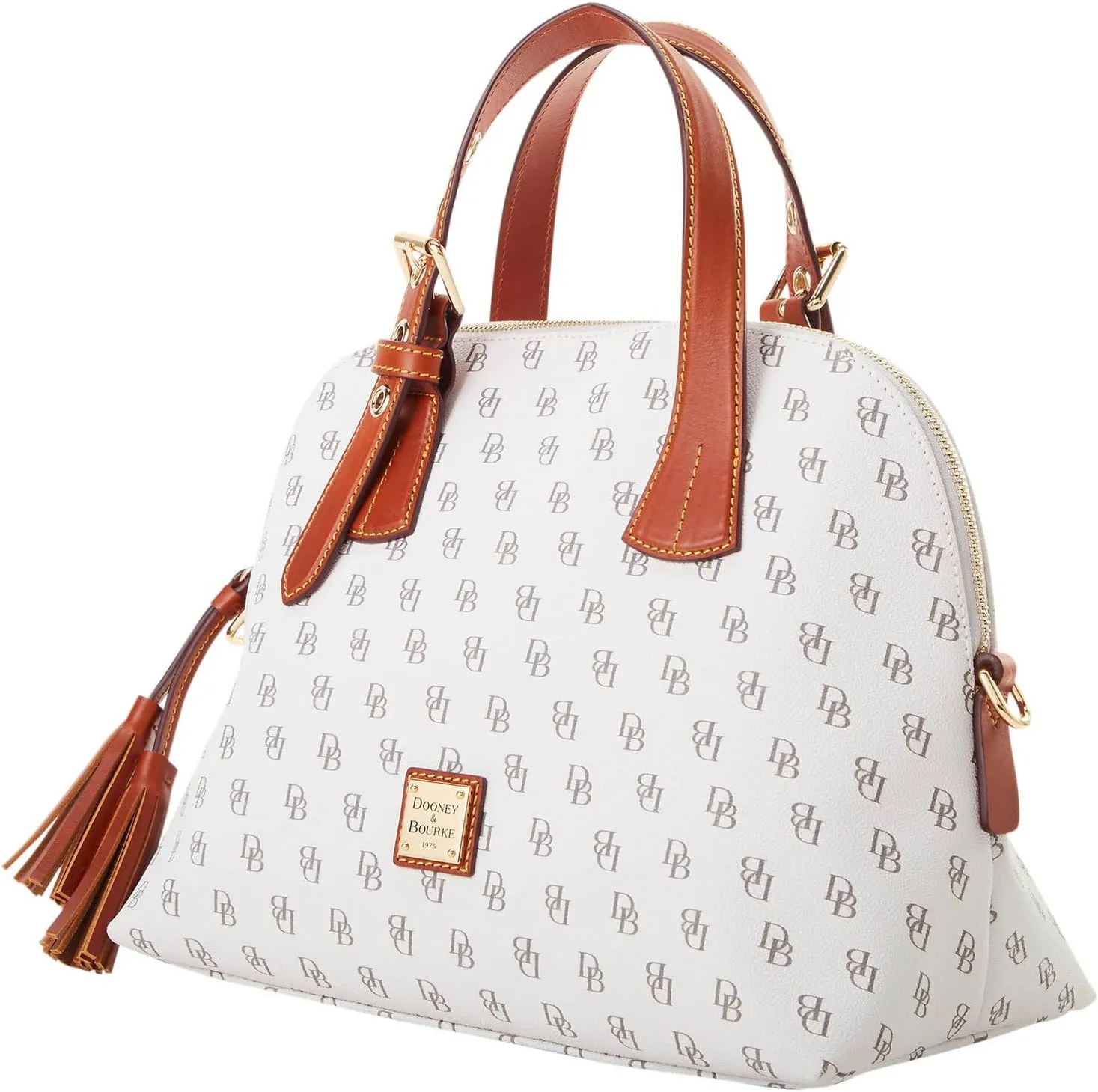 Dooney & Bourke Satchel Handbags for Women, Gretta Audrey Small Satchel Bag with Crossbody Strap
