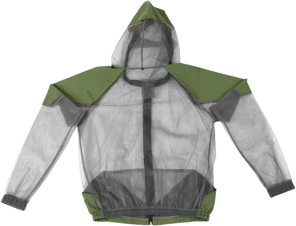 doorslay Fishing Suit - Mesh Bug Suit for Outdoor with Jacket, Pants, Hood & Gloves for Fishing, Hiking, Hunting, Camping