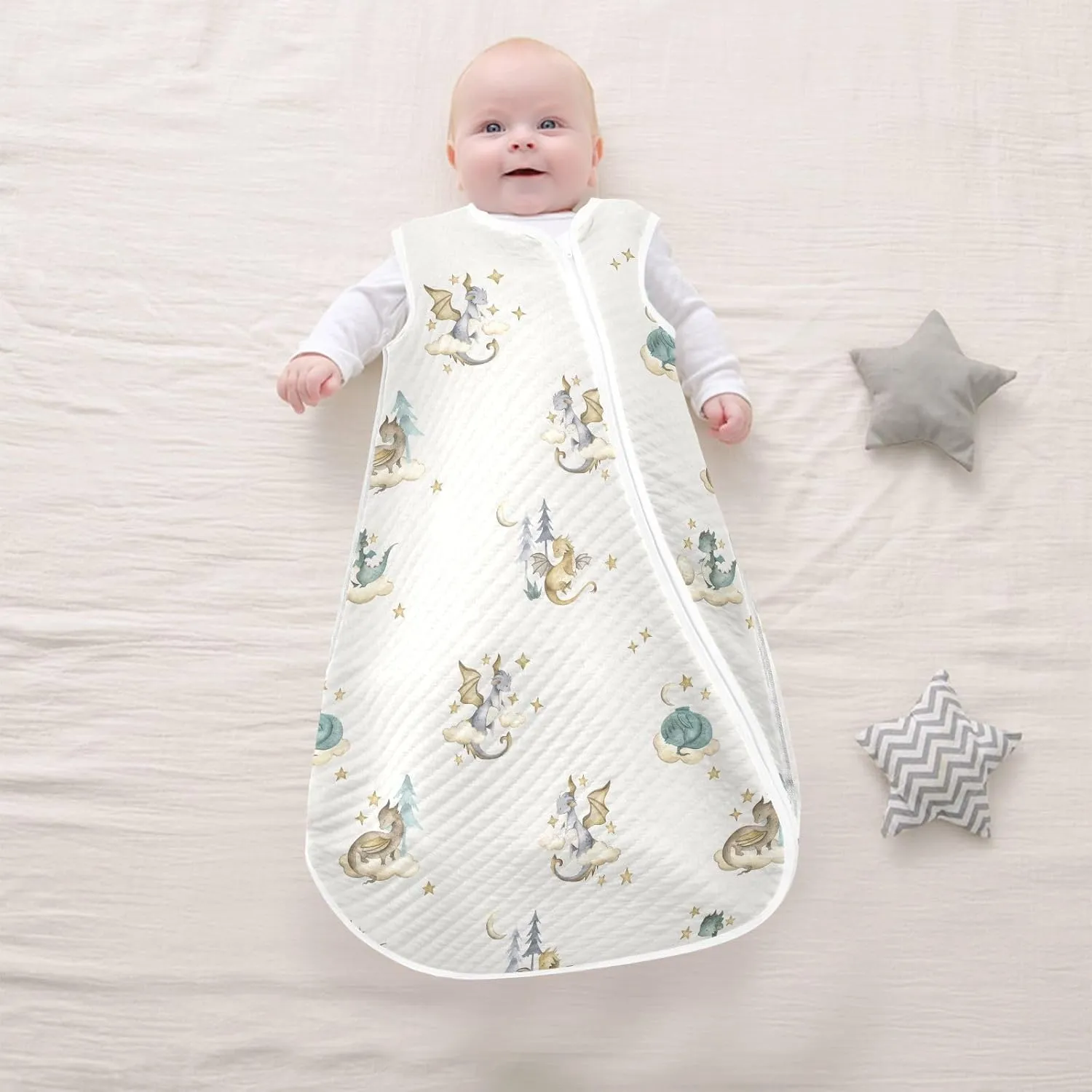 Dragon Baby Baby Sleeping Bag,Baby Wearable Blanket,Toddler Sleep Sack,Sleep Suit for Infant Newborn Babies 0-6 Months