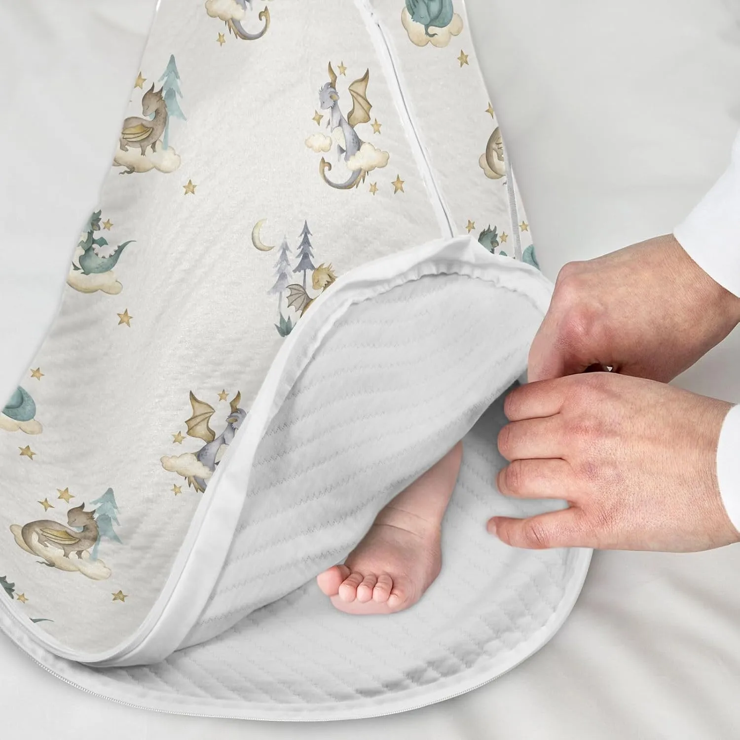 Dragon Baby Baby Sleeping Bag,Baby Wearable Blanket,Toddler Sleep Sack,Sleep Suit for Infant Newborn Babies 0-6 Months