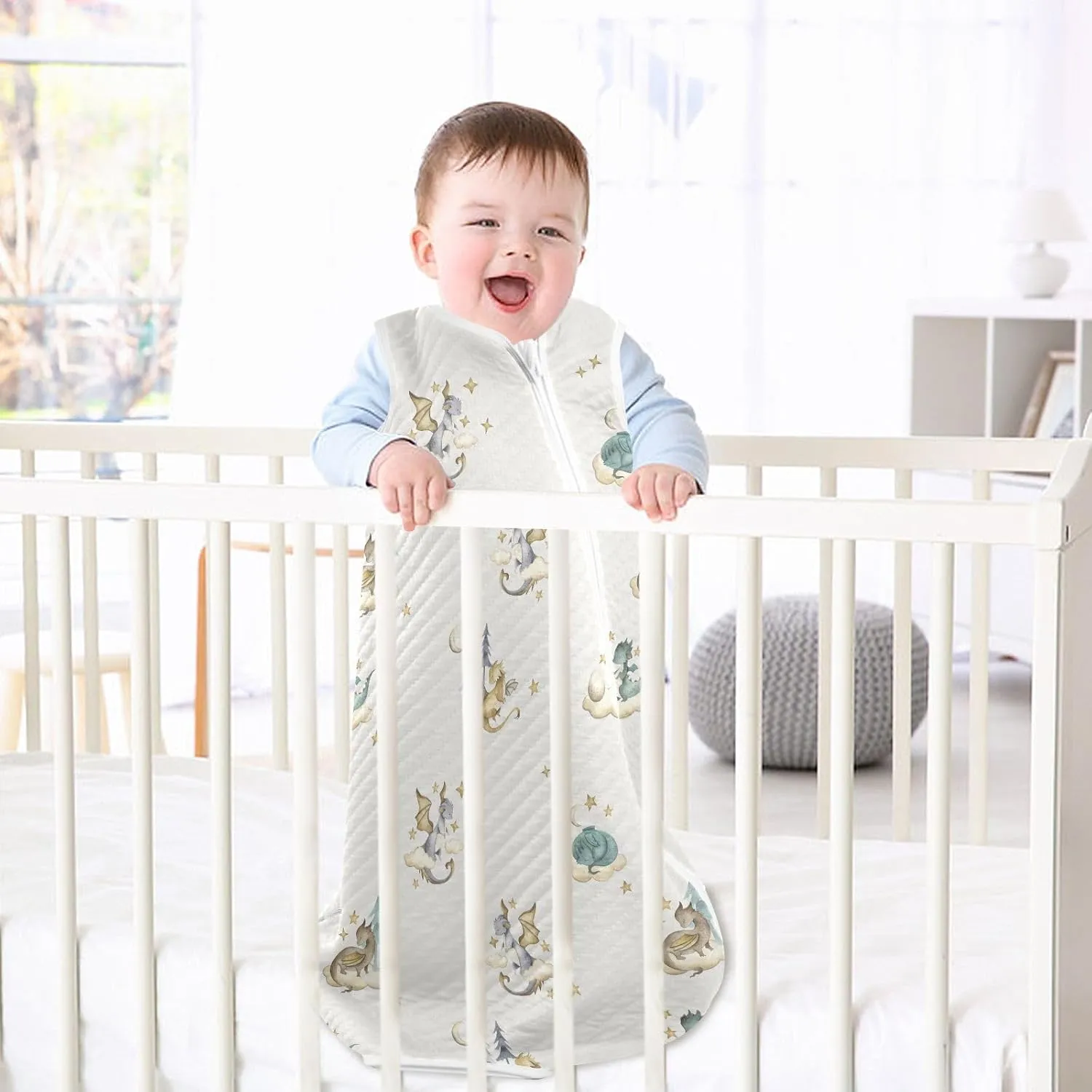 Dragon Baby Baby Sleeping Bag,Baby Wearable Blanket,Toddler Sleep Sack,Sleep Suit for Infant Newborn Babies 0-6 Months