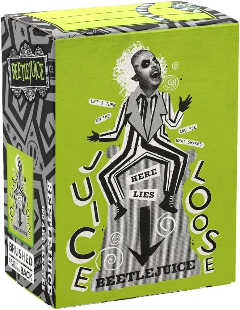 Dragon Shield: Beetlejuice - 100CT Brushed Art Card Sleeves - Compatible with Magic The Gathering, Pokémon, and Yugioh TCG & LCG Protection, for Toploaders