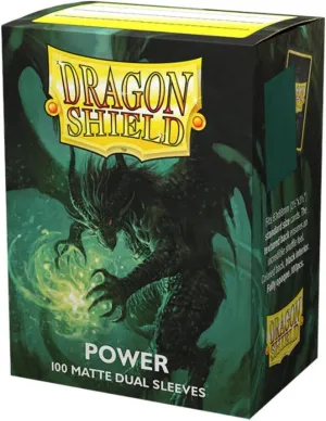 Dragon Shield | Matte Dual Standard Size Card Sleeves | 100 CT - Smooth & Tough Premium TCG Sleeves - Compatible with Pokemon, Flesh & Blood, One Piece & Magic The Gathering | Power