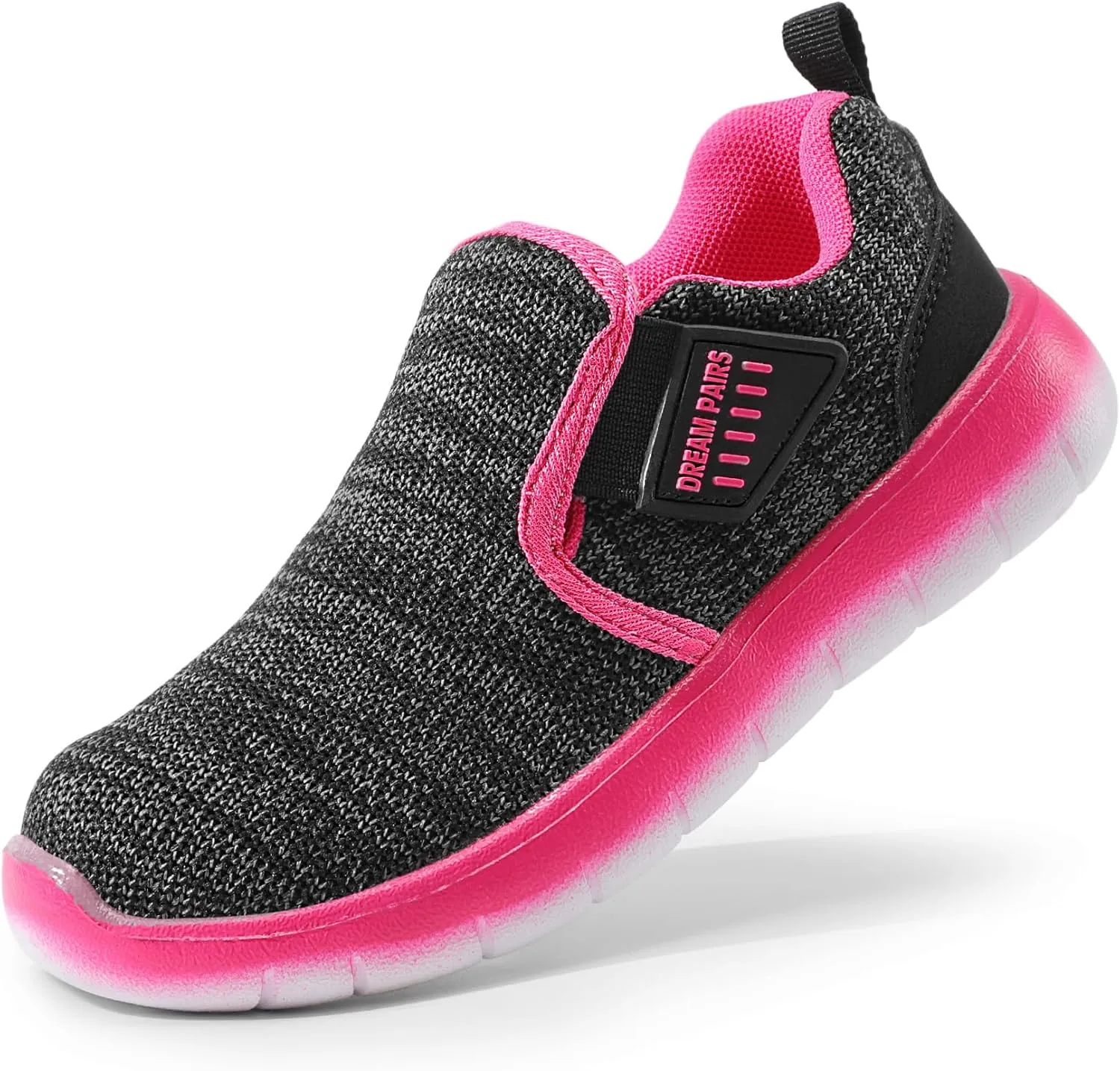 DREAM PAIRS Boys Girls Shoes Kids Slip on Tennis EZ-Ons MightyMovers Running Athletic Barefoot Zero Drop Sports Sneakers