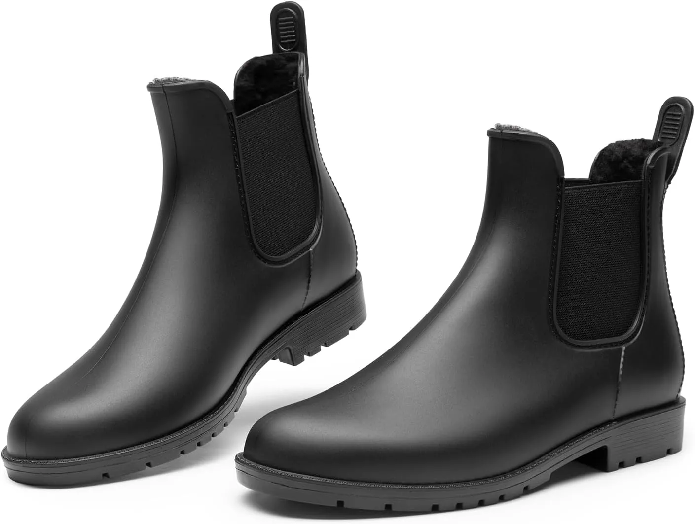 DREAM PAIRS Women's Ankle Rain Boots Chelsea Short Boots Waterproof Elastic Slip On Lightweight Comfortable Garden Outdoor Shoes