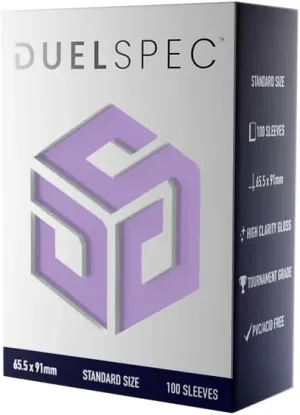 DS100 Sleeves (100 Count) - Lilac (Standard Size Card Sleeves) Dual Layer Protection