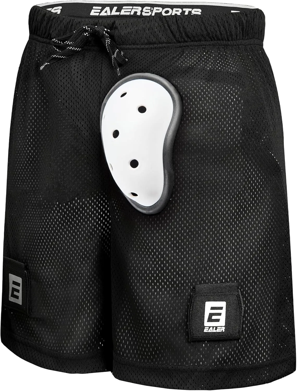 EALER HSM400 Men’s Loose Hockey Shorts Supporter, Core Mesh Jock Hockey Shorts Jock Pants with BioFlex Cup Included