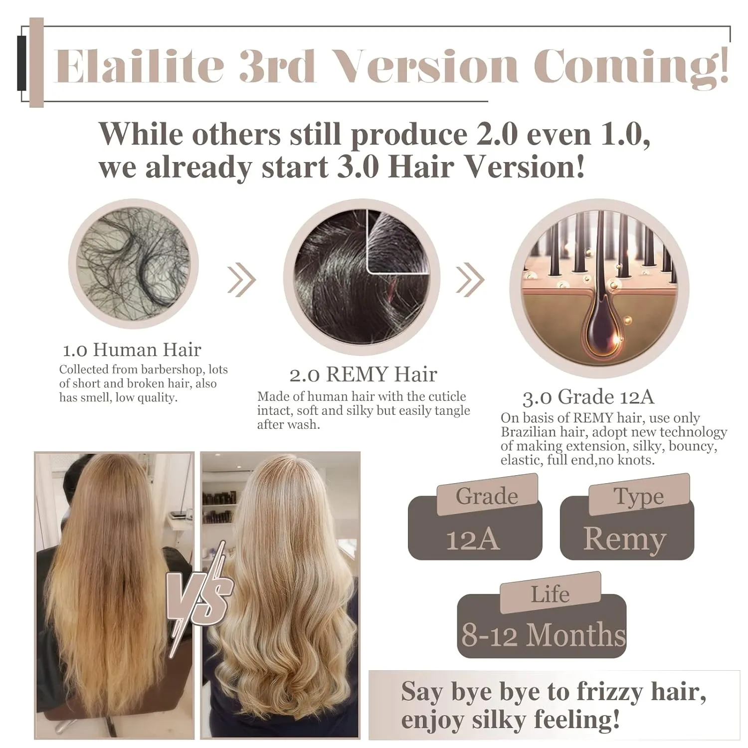 Elailite Hair Toppers for Women - Real Human Hair Free Parting for Thinning Cover, Clip in Pieces for Loss, Gray Fine Hair - 8 Inch #4 Chocolate Brown