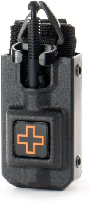 Eleven 10 Rigid TQ Case for SOF-TT Tourniquet, Black, MOLLE Attachment - Tourniquet Included