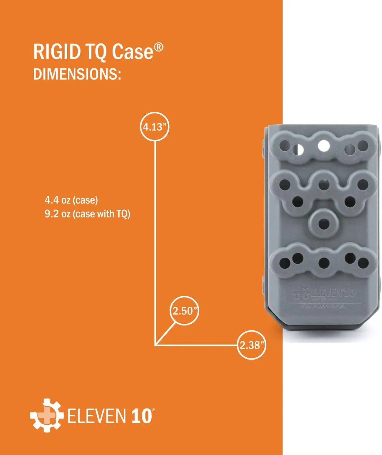Eleven 10 RIGID TQ Case for SOF-TT Tourniquet, Coyote, MOLLE Attachment